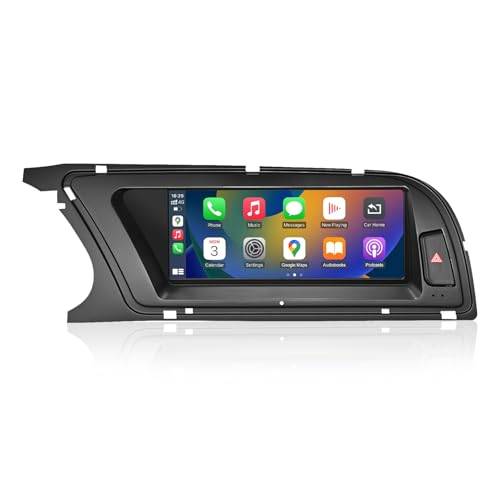 Road Top 8,9 tums bilradio trådlös CarPlay pekskärm för Audi A4 2009-2015 år med 2GMMI, bilradio stereo multimedia skärm, stöd för trådlös Android Auto, navigering, Mirrorlink