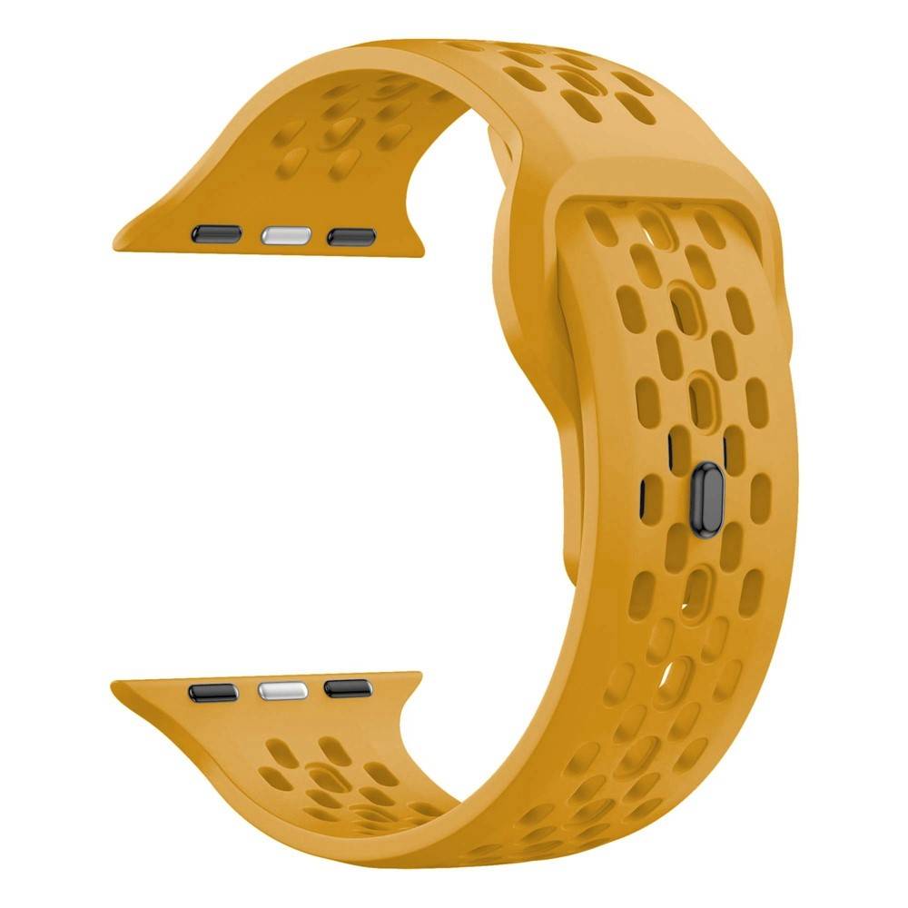 Silikonearmbånd Sport Apple Watch Series 12 46mm Gul