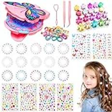 YeahBoom Hair Bedazzler-kit, hårdiamanter maskin 861 hårdiamant, diamanter hår, strass hår, hårsmycken maskin, för att fästa strasstenarna på hårkläder och accessoarer