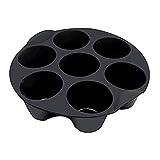 Muffinsformar i silikon, 7-Cups Silikon Cupcake Baking Cups, Muffinsformar, Airfryer-tillbehör för 2,6/3,2/3,5-5,8L Air Fryer, Köksprylar Povanjer