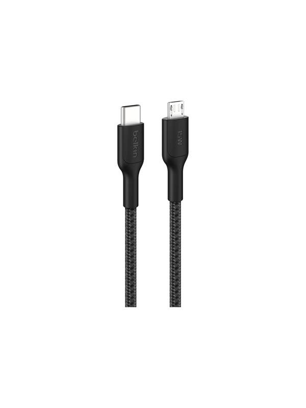 Belkin BoostCharge Pro - USB-C cable - 24 pin USB-C to Micro-USB Type B - 1 m