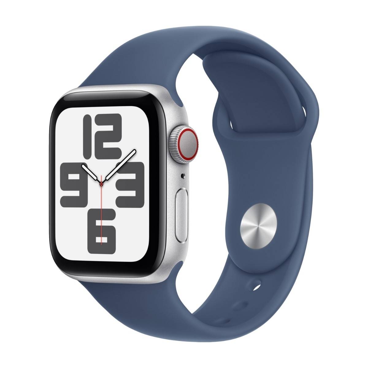 Apple Watch SE GPS + Cell 40 mm silver alum, denim sportband - S/M