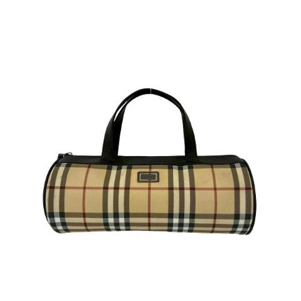 Burberry Vintage Pre-owned Læderhåndtaske - Vintage - Dame - Beige - ONE SIZE - Læder
