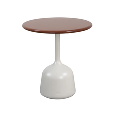 Cane-Line - Soffbordsunderrede liten - Glaze -Sand/Bordsskiva dia. 45 cm - Drop, Glaze, Go - Desert Red - Soffbord utomhus - Röd