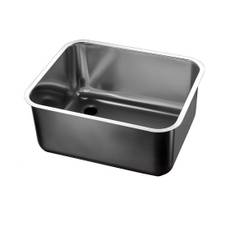 Rostfritt stål diskho/vask 600X500