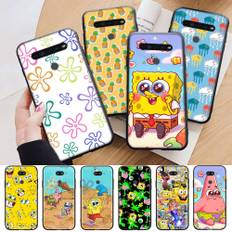 AS16 Funny Spongebob Black Case for Xiaomi Poco X6 M5 M6 F5 F6 F1 C65 C55 C50 C51 C40 Redmi Note 7 8 14C A3X 13C 12C 11 10A 9C Pro Sofe Cover Redmi 13C 5G