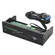 Akozon High-Speed ​​PC Intern Kortläsare USB 3.0, M2 SD MS XD CF TF-kortstöd, Effektiv Frontpanelinstrumentpanel