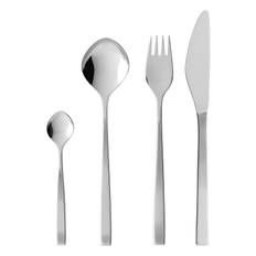 Bestiksæt Fuga 16 Dele Mat/Blank Stål Home Tableware Cutlery Cutlery Set Silver Gense
