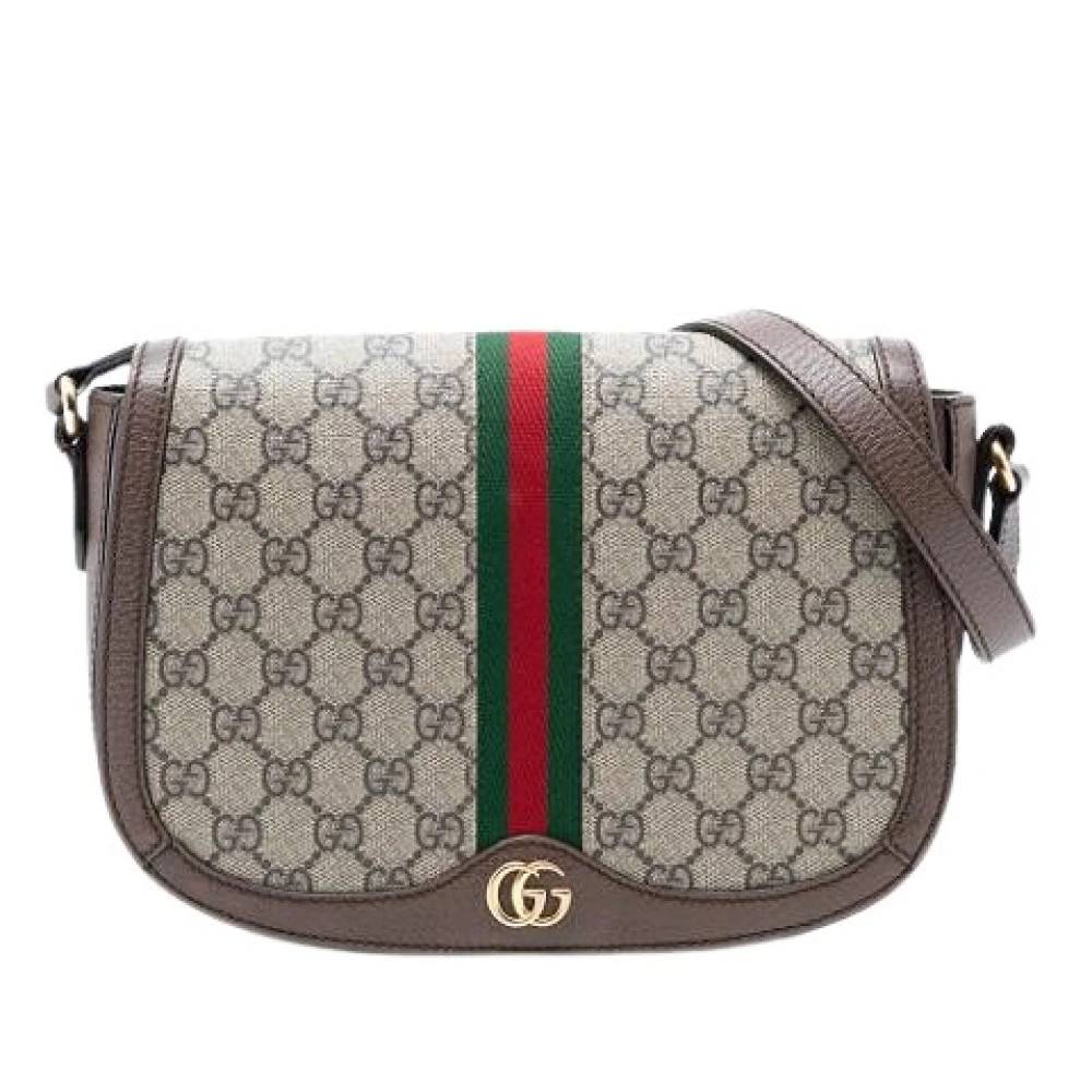 Gucci Vintage - Pre-owned Canvas Crossbody Bag Vintage - Dam - ONE Size - Läder