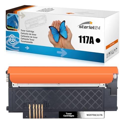 Starlet24 117A toner svart kompatibel med HP 117A tonerset svart som ersättning för Color Laser MFP 178nwg 179fwg 179fnw 150nw 150a 178nw W2070A W2071A W2072A W2073A