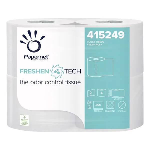 Papernet toalettpapper Freshen Tech vit, 2-lager 28 rullar/kolli