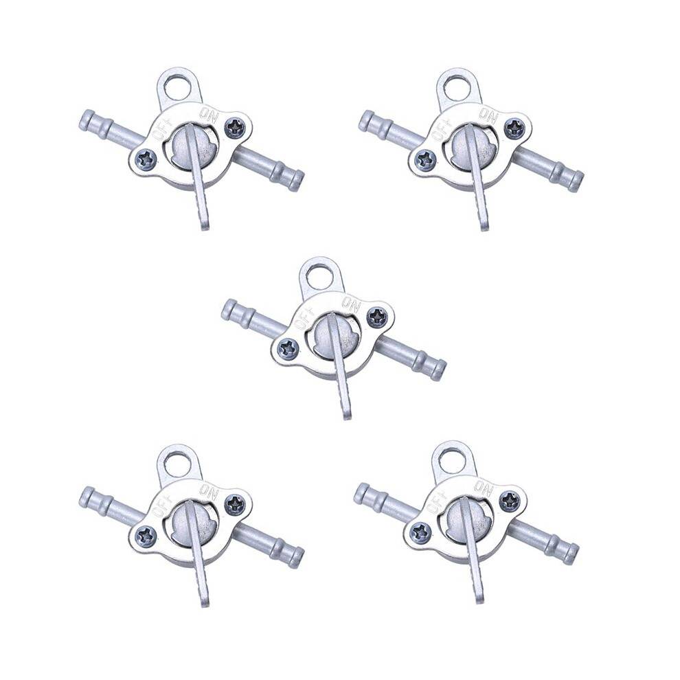 5X Petrol Fuel Tank Valve Tap Cock Petcock Pocket for Atv Quad Dirt Pit Bike