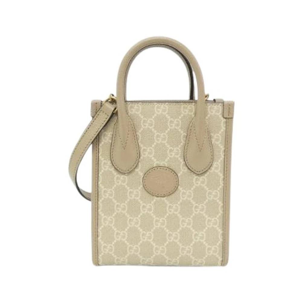 Gucci Vintage - Pre-owned GG Supreme Canvas Axelremsväska Vintage - Dam - ONE Size - Läder