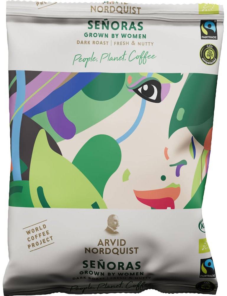 Kaffe Arvid Nordquist Señoras Koffeinfritt, mörkrost, 48x125g (48x125g)
