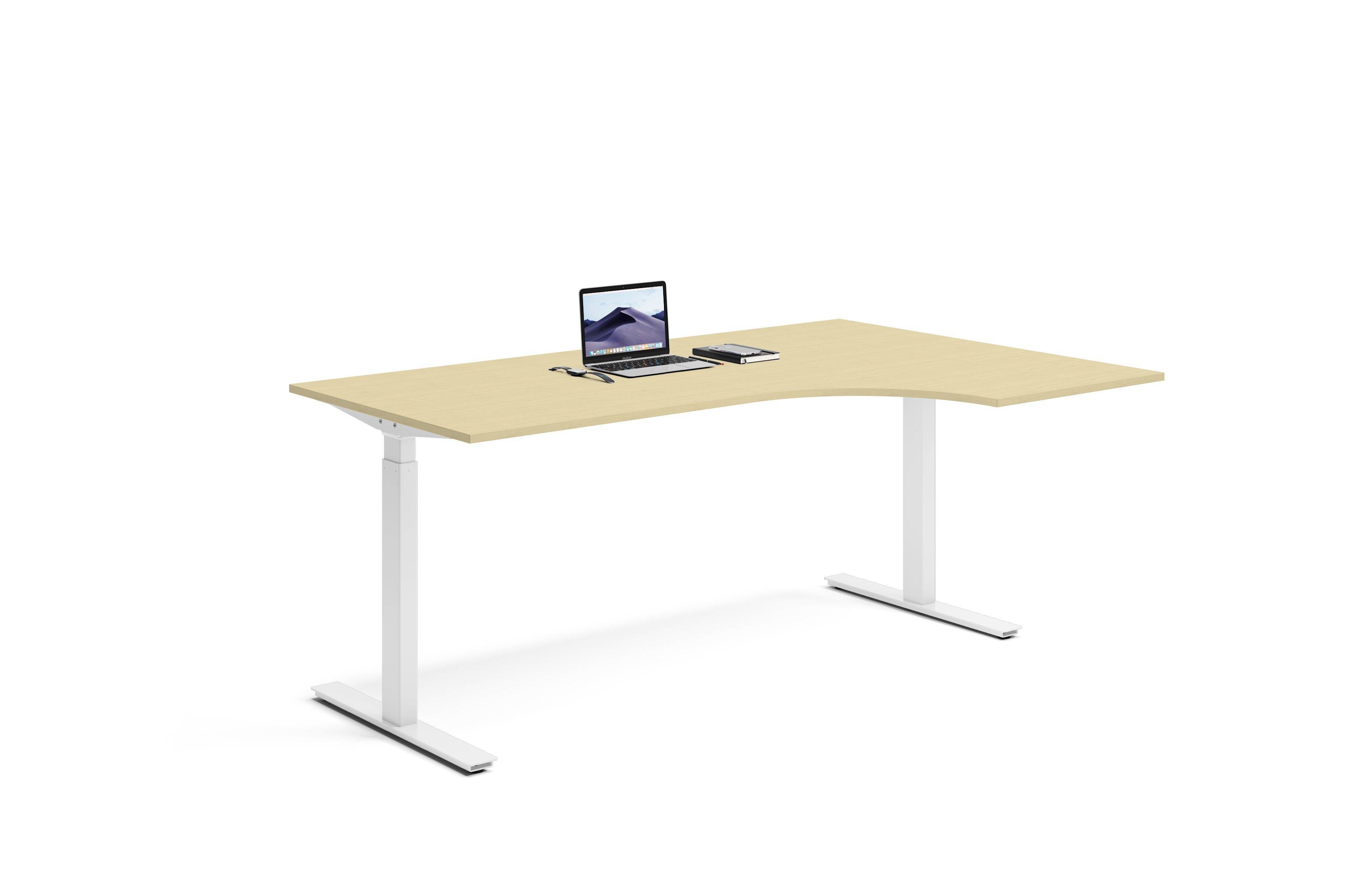 Hjørneskrivebord Højre 180x120x80cm - Ergofunk Smart