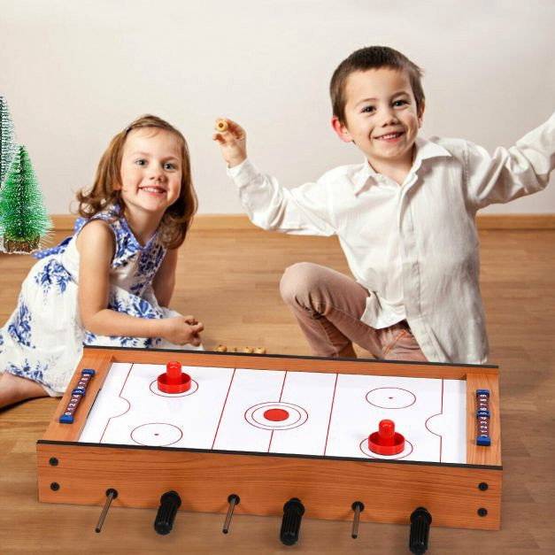 2-i-1 bordsfotbolls- och airhockeybord.