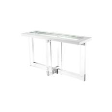Horizon konsolbord silver OUTLET - Silver / Transparent (L: 140 x B: 45 x H: 78 cm)