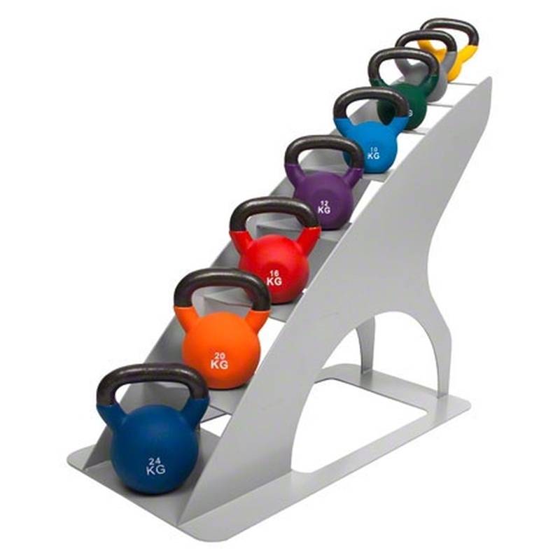 Kettlebells 4 - 24 kg | Sæt med reol