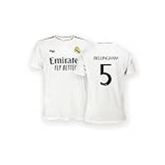 Real Madrid Home Kit Säsong 24/25, Bellingham, XXL, Replica Yenye Leseni Rasmi