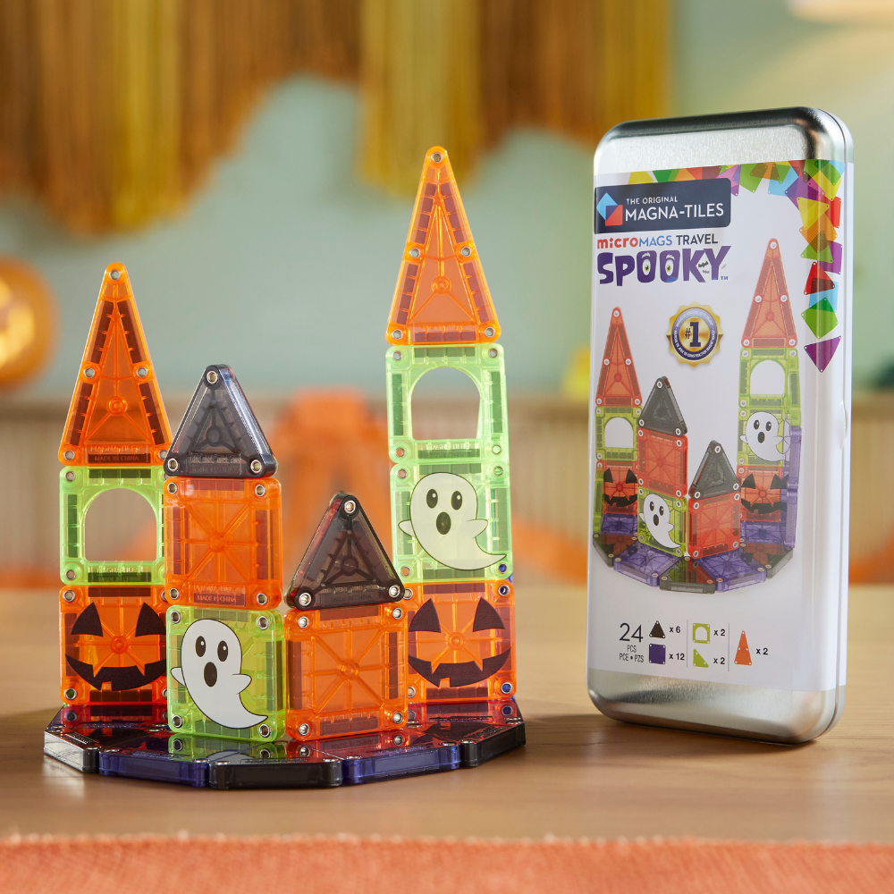 Magna-Tiles | microMAGS Spooky, 24 stk