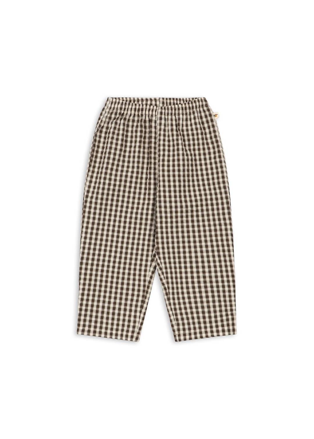 Konges Sløjd Kim Byxor Choco Check Choco Check-6Y Brun 6 år Pojkar