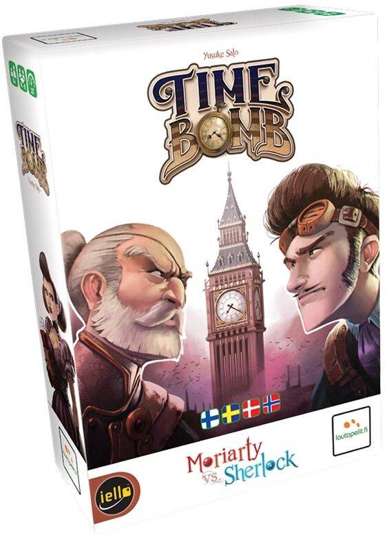 Timebomb Moriarty vs Sherlock Kortspil Dansk udgave
