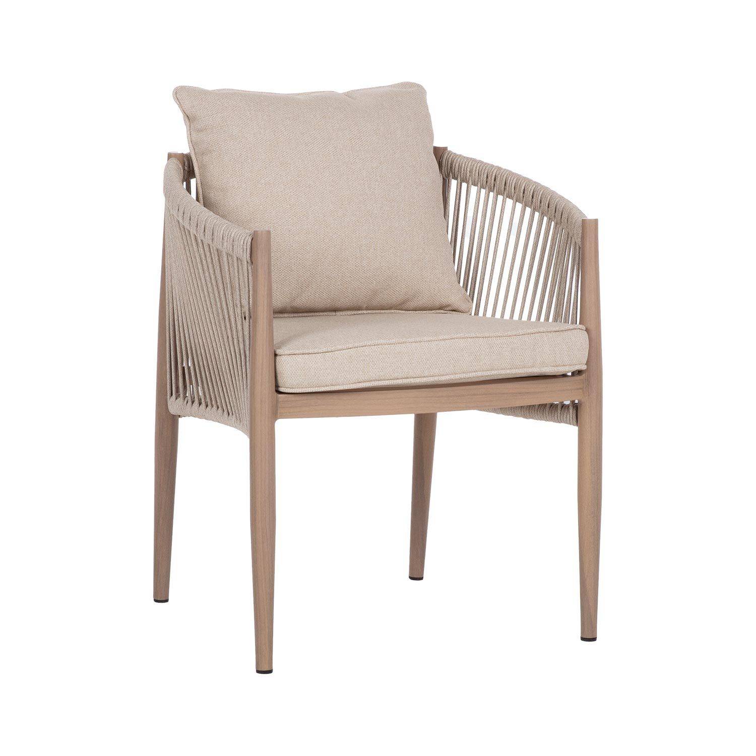 Stol Medina 62x60x74 cm - Beige Balkongstol Tyg