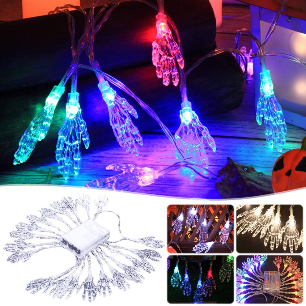Halloween LED-lyktor spökljusslinga 1,2 m