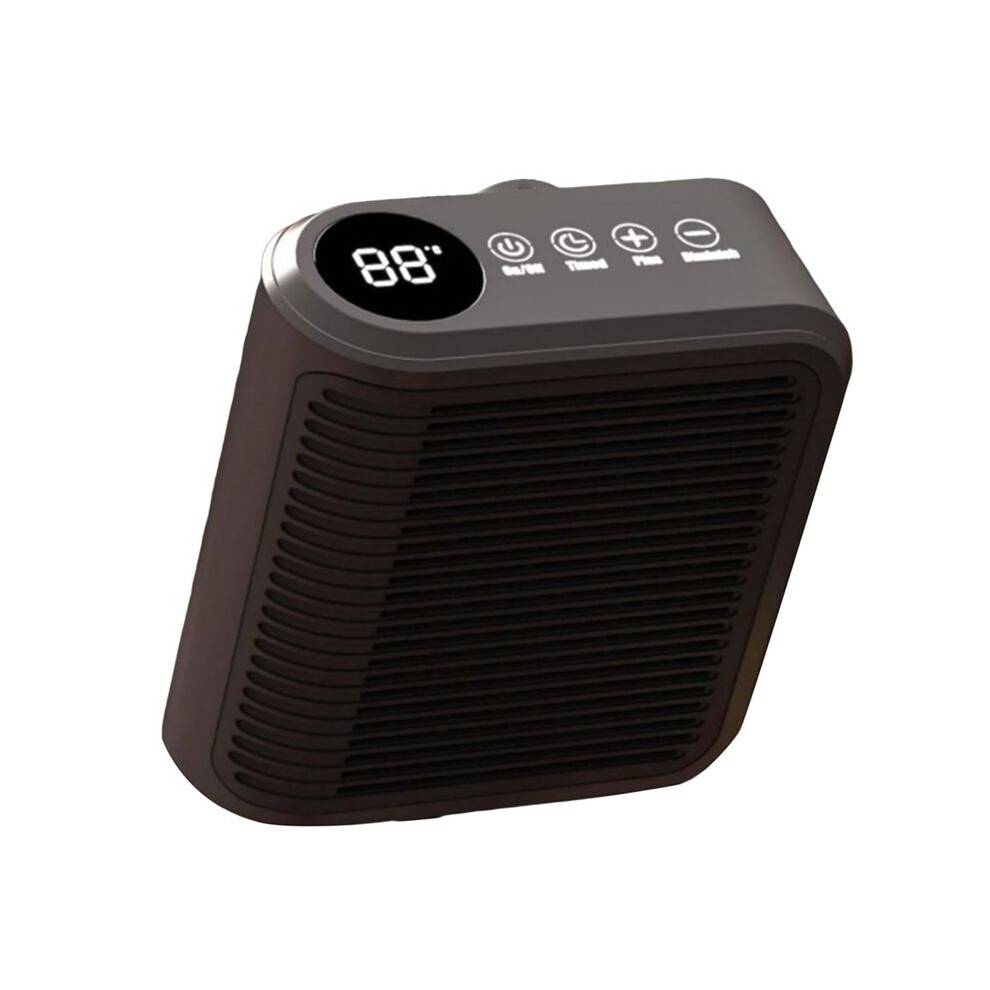 Fan Heater Multifunctional Wall Mounted Heater Wall Socket Small Space Heater Household Fan Heater Black EU Plug