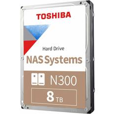 Toshiba N300 NAS interna hårddiskar 8 TB 7200 RPM 256 MB 3.5" Serial ATA III