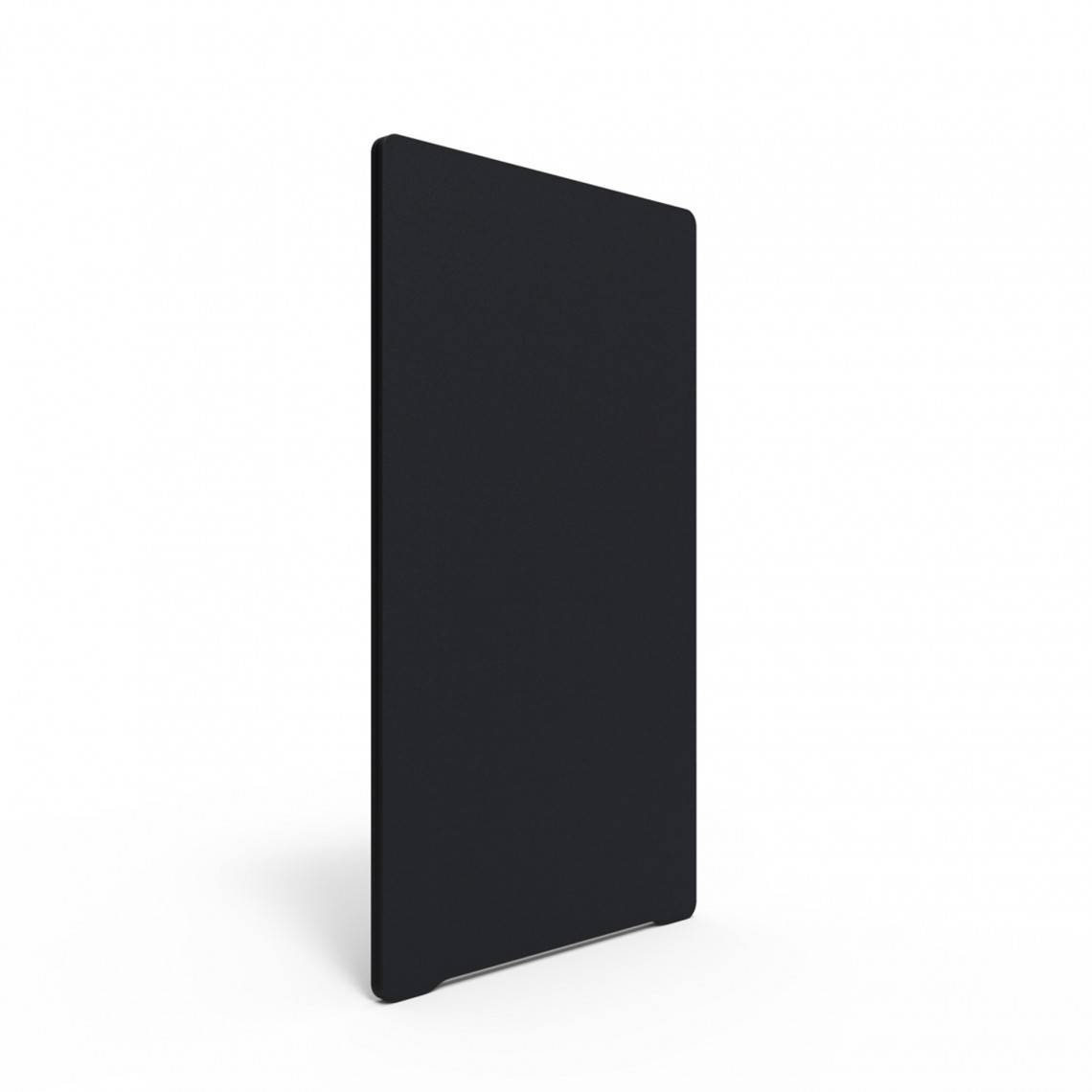 Gulvskærm Edge, Farve Black Molly YA319 - Sort, Størrelse B120 x H165 cm, Listefarve Sort.