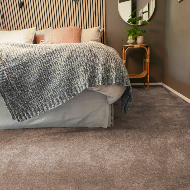 Heltäckningsmatta Tindra Gråbeige Fibertrone