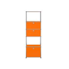 USM - USM Haller 80 hylla Pure Orange - Skåp och vitrinskåp - Orange - Metall