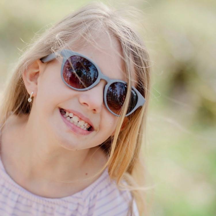 Solbriller til børn, Geggamoja, 2-6 år, Grå