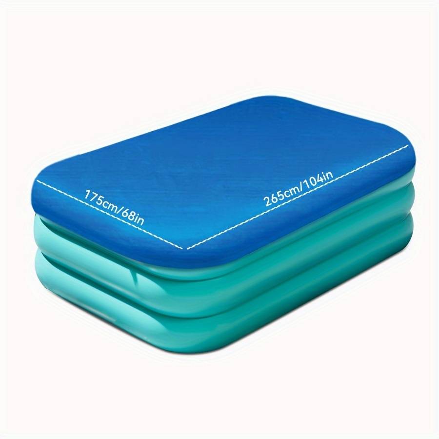 TEMU Cover, Drawstring Pool Cover Cloth, Pool Accessories For Pe Square Inflatable Swimming Pools