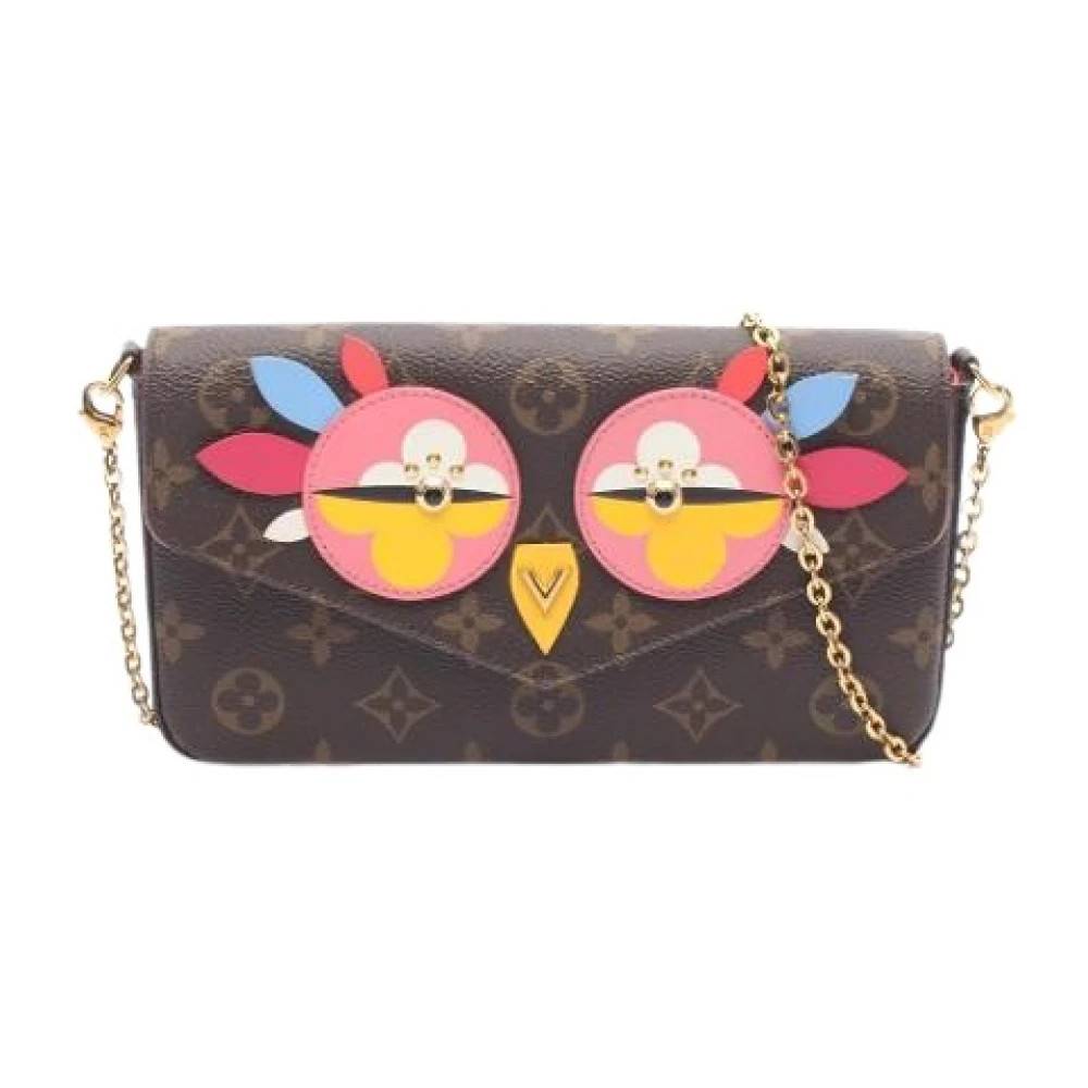 Louis Vuitton Vintage Pre-owned Håndtaske Skuldertaske - Vintage - Dame - Flerfarvet - ONE SIZE - Uld