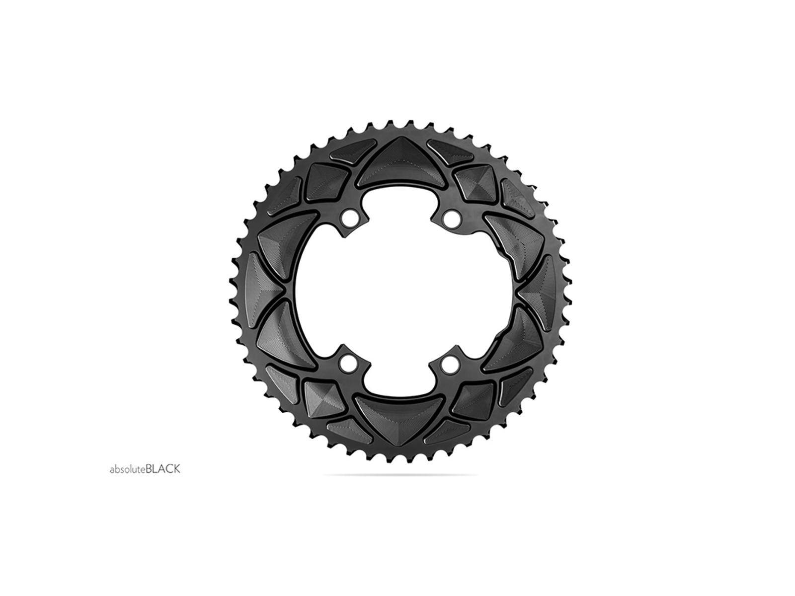 absoluteBLACK Kedjedrev 110 mm (Shimano Asymmetric) 39T 4 bultar | Svart | 2x10/11
