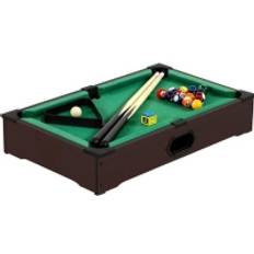 Games Planet brun mini POOL Billardbord + tilbehør Ubrugt