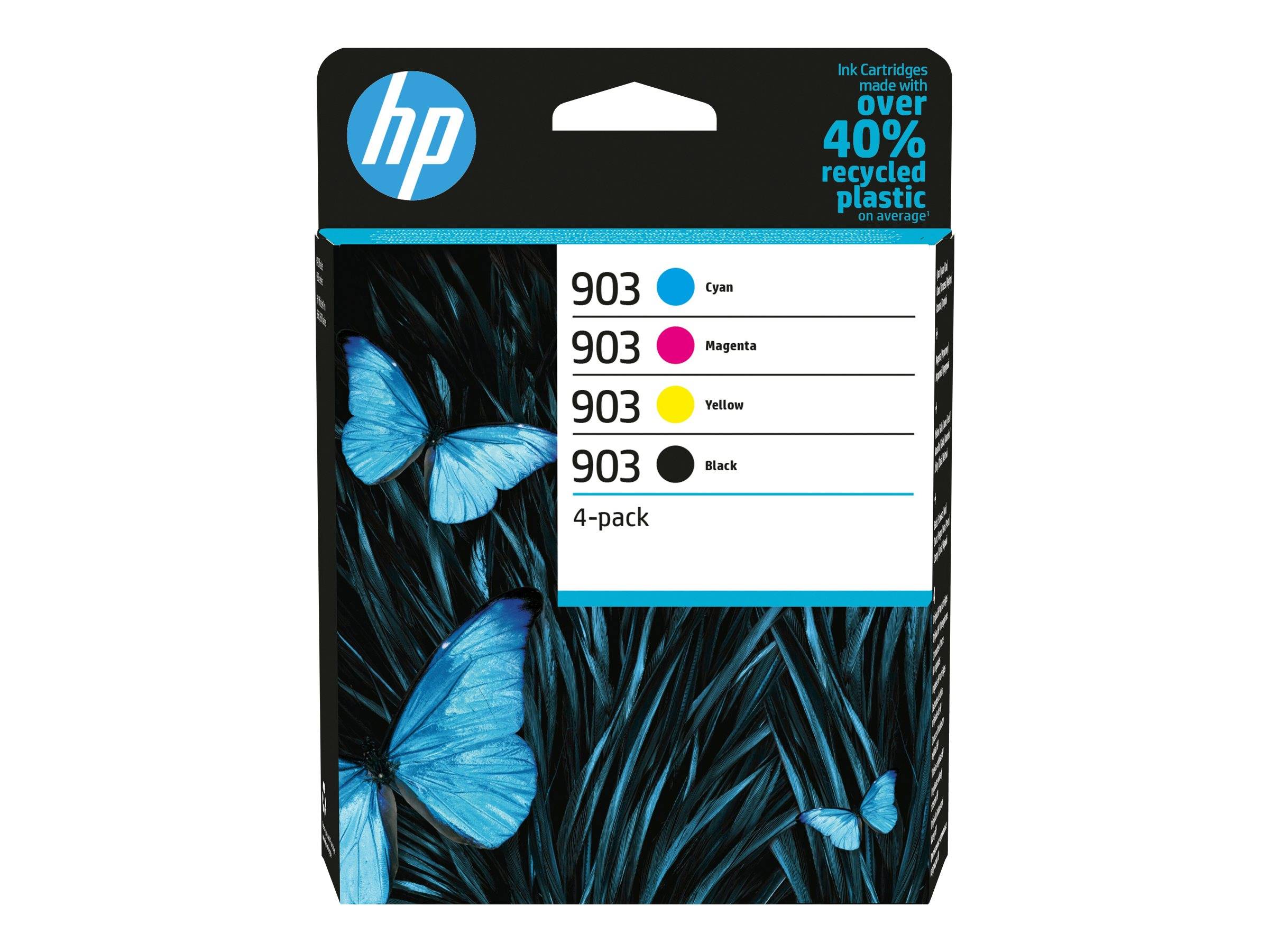 Hp 903 C/M/Y/K Ink Cartridges 4-Pack 6Zc73Ae
