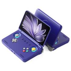 Retroid Pocket Flip 2 Game Console, 5.5 inch 1080p AMOLED Screen, 8GB RAM 128GB Storage, 3D Hall Sticks, Android 13, WiFi 6 Bluetooth 5.1 - Purple