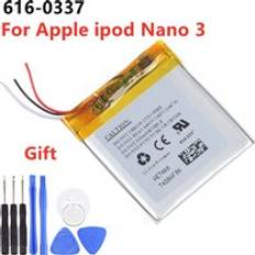 Original ersättningsbatteri 616-0337 för apple ipod nano 3 3g 3rd 3 gen generation 3th mp3 a1236 nano 3 batteri + gratis verktyg