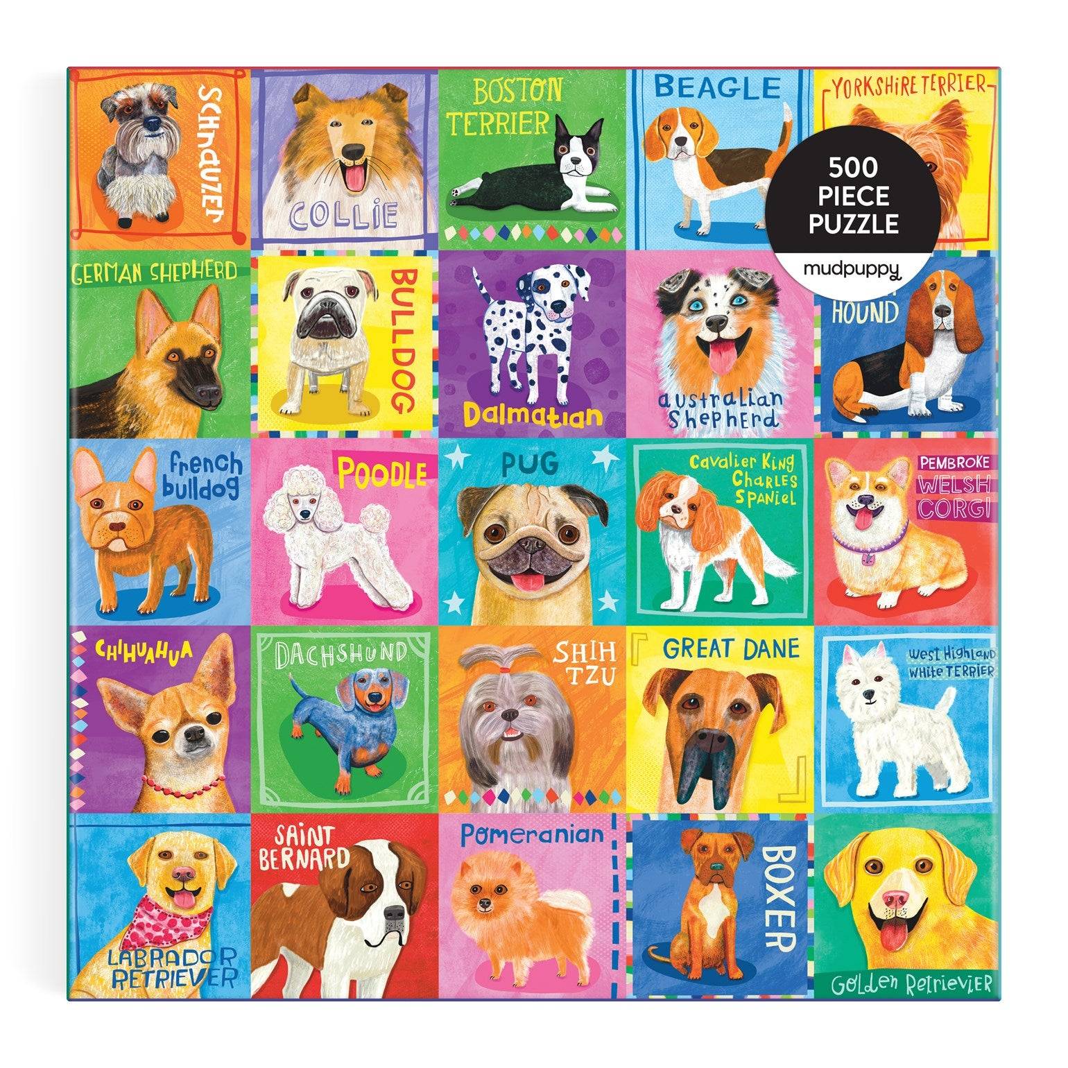 Pawsome Portraits 500 Piece Jigsaw Puzzle - Default Title