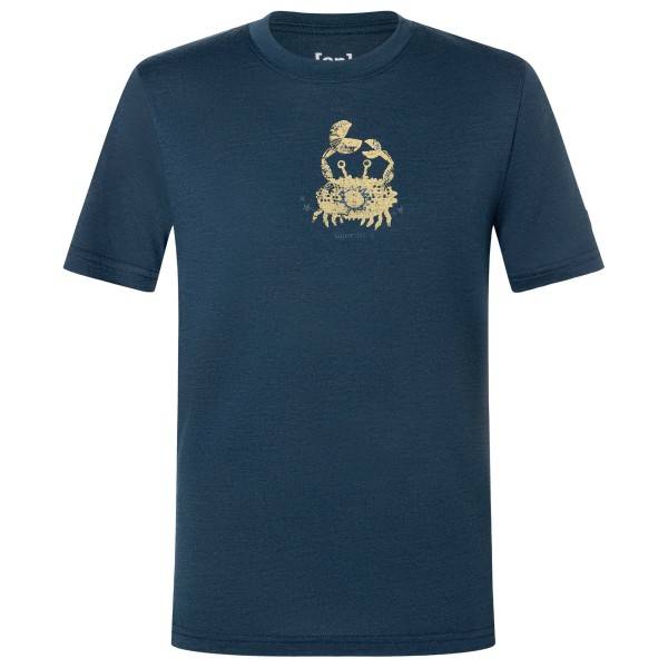 super.natural Kid's Crab Tee Merinotröja Barn Storlek 104 Färg blueberry / various