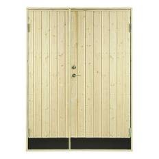 Kallförrådsdörr Vibostugan 13X20 Rak Panel 10° Dubbeldörr
