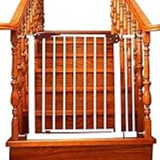 Pet lekhagar Säkerhet grind, Stäng justerbar grind dörr staket trappa grind trapphus-balustrar/97-100Cm