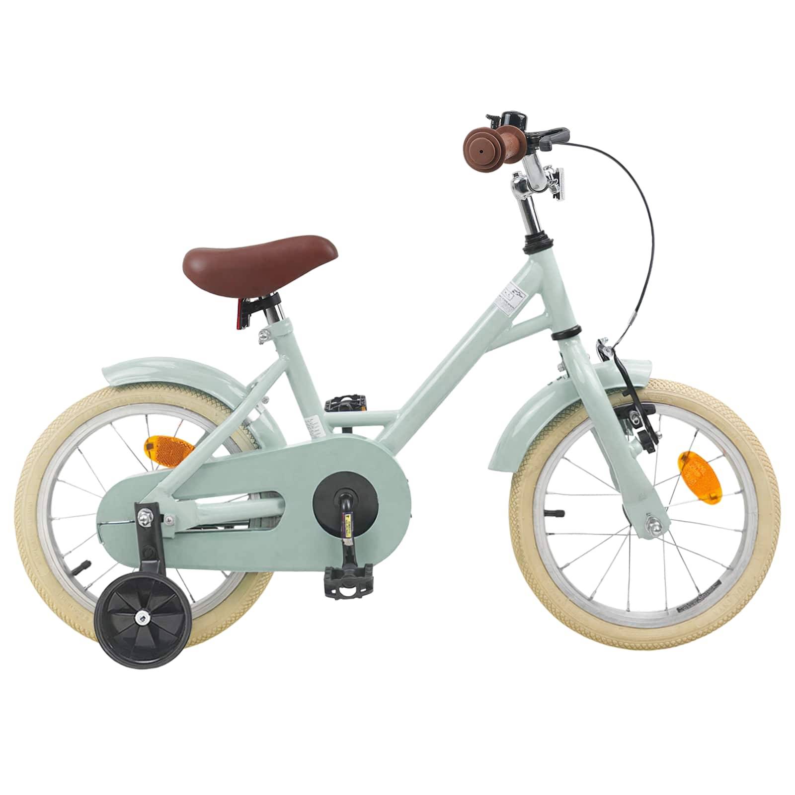 vidaXL Barncykel 12 Tum för 2-4 åringar Ljusgrön