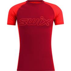 Swix RaceX Light Short Sleeve M Swix Red/Fiery Red (S)
