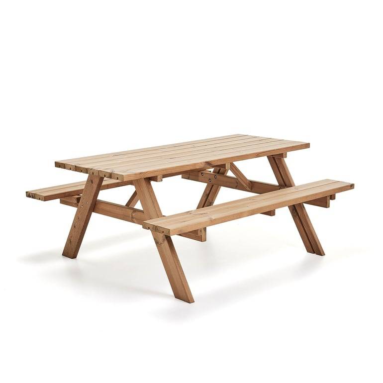 Bord med bänk TUNDRA PLUS, 1770 mm, brun