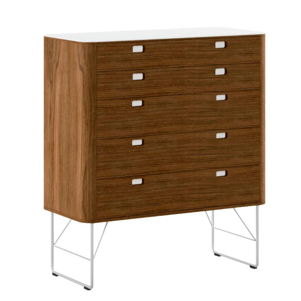 Naver Collection AK2431 Kommode Oiled walnut  Stainless Steel