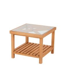 Udendørs sofabord Varm Natur 55x55 cm Teak